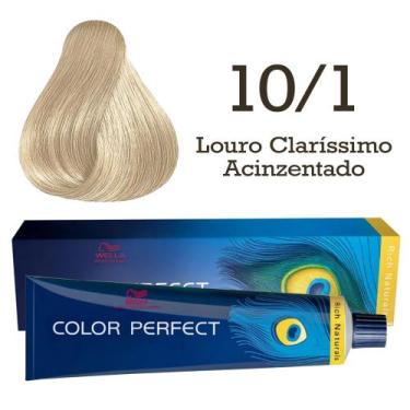 Imagem de Coloração Color Perfect 10/1 Louro Claríssimo Acinzentado  Wella - Wel