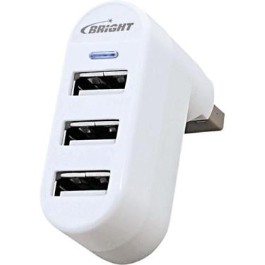 Imagem de Mini Hub 2.0 3 Portas Usb Para Notebook - Bright - Gna