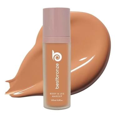 Imagem de Best Bronze Bombshell Maquiagem Corporal e para Pernas - Maquiagem à Prova D'água para Pernas e Base Corporal - para Cicatrizes, Cobertura de Varizes e Corretivo para Pernas (NC46 Bronzeado Profundo)