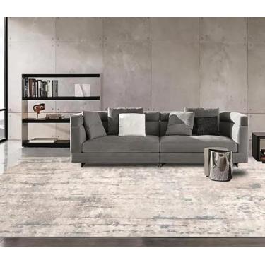 Imagem de Tapetes grandes e abstratos simples para sala de estar, quarto, decoração de casa, sofá, mesa, área, entrada moderna (120 x 200 cm, 47 x 78,7 pol./Sem fiapos)