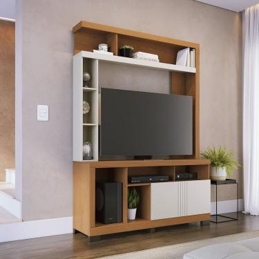 Imagem de Estante Home Para Tv Até 50 Polegadas 2 Portas Elba Freijó / Off White