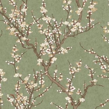 Imagem de Papel De Parede Hana Floral Verde 1903-4