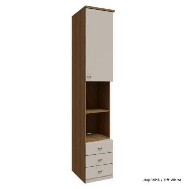 Imagem de Guarda Roupa Modulado Lateral 01 Porta com 245cm de Altura 03 Gaveta S