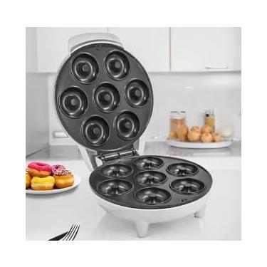 Imagem de 7 Dunuts 16 Donuts Máquina de Rosquinhas Confeitaria Culinária 110v e 220v(220,Mini Bolo)