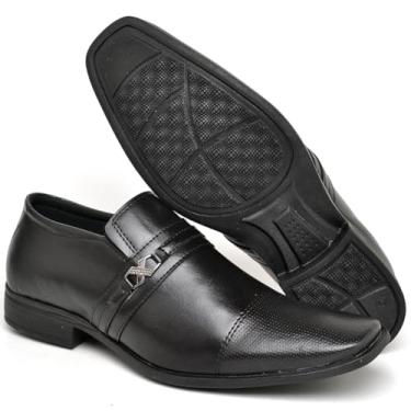 Imagem de Sapato Masculino Social Casual Elegante de Luxo do 37 ao 44, PRETO, Ref 802, Polo Blu ORIGINAL (BR, Adulto, Numérico, 39)