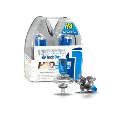 Imagem de Lâmpada Super Branca Tech One H4 8500K 55W - Par