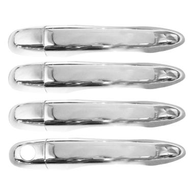 Imagem de Jogo Aplique Capa Cromada Maçaneta Retrovisor Fiat Toro 2019