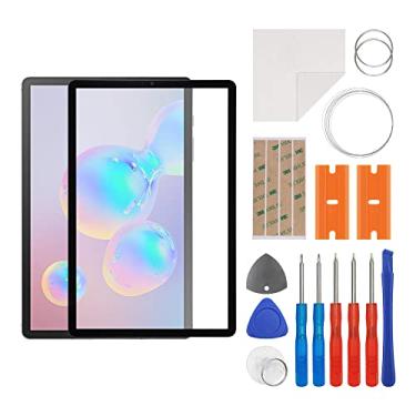 Imagem de SWARK Substituição da lente do painel externo de vidro frontal + OCA compatível com Samsung Galaxy Tab S6 10,5 polegadas SM-T860, SM-T865 (sem tela LCD e digitalizador de toque) com kit de reparo