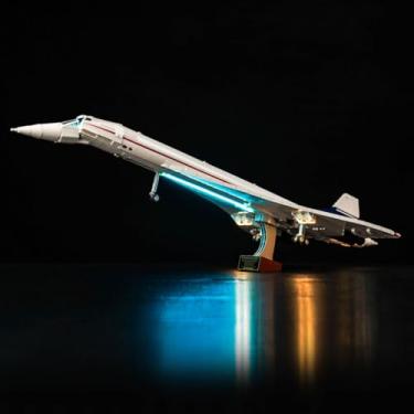 Imagem de Hilighting Upgraded Led Light Kit for Lego Airbus Concorde Building Set, Compatible with Lego 10318 Model, Gift Idea for Adults Adult Builders and Fans (Model Not Included)