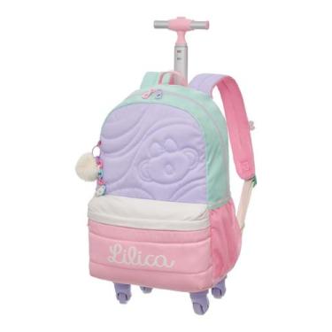 Imagem de Mochila de Rodinhas Tubo 360º Com Alças Lilica Ripilica Lovit Creamy P