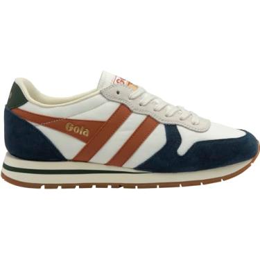 Imagem de Gola Tênis masculino Daytona Chute, Branco/Azul-marinho/Laranja Moody, 41
