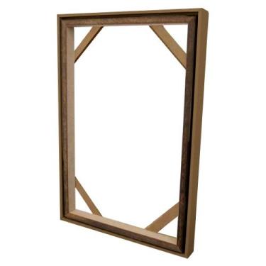 Imagem de Moldura Canaleta Flutuante para Telas Decorativas 4,5cm 80x120cm c/ Ch