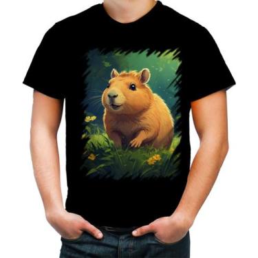 Imagem de Camiseta Colorida Capivara do Bem Animalzinho 17 - Kasubeck Store®, G