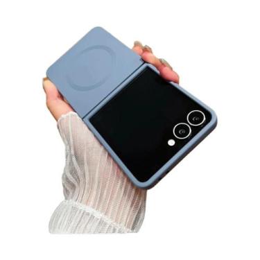 Imagem de Capa De Silicone Líquido Magnético Macio Para Samsung Galaxy Z Flip 7 