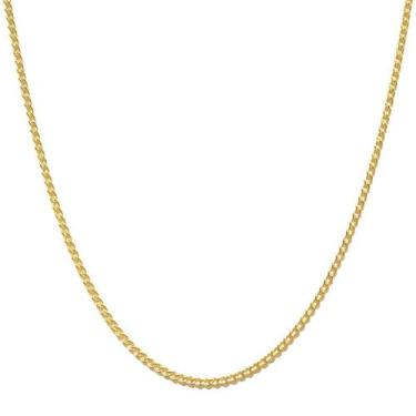 Imagem de Colar Grumet Em Ouro 18k 45cm Corrente Cordão Gargantilha Feminina - G