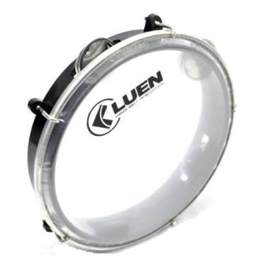 Imagem de Pandeiro Infantil Abs Preto Pele Cristal 8" - Luen