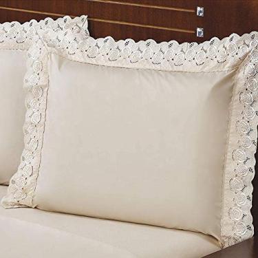 Imagem de FRONHA ELLEGANCE PERCAL 230 FIOS 50x90 BEGE