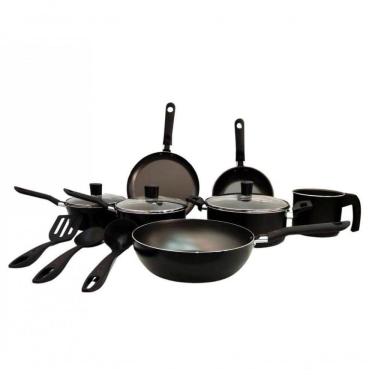 Imagem de Jogo Conjunto De Panelas 10 Peças Antiaderente Ebony Brinox