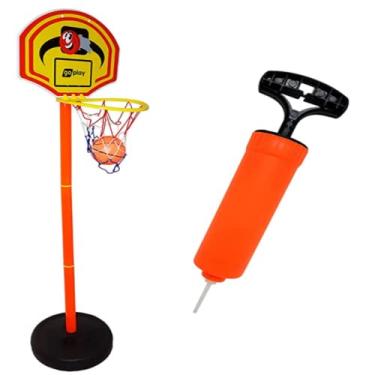 Imagem de Go Play Kit Basketball C/ Pedestal Ajustavel, Bola E Bomba +3 anos- BR951