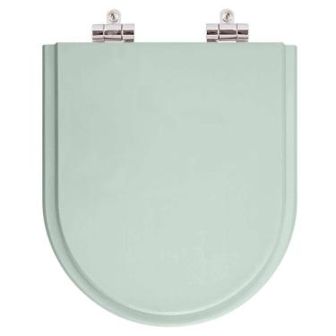 Imagem de Assento Sanitario Poliester com Amortecedor Riviera Agua Marinha (Verde Agua) para Vaso Celite