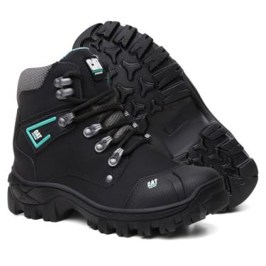 Imagem de Botina Coturno De Segurança Trabalho Epi Com C.a Original (Preta/Verde, BR, Adulto, Numérico, 44)