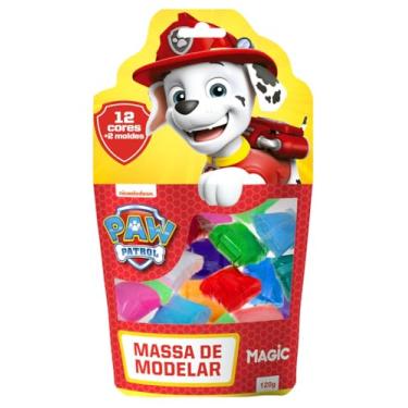 Imagem de Massa de Modelar 12 Cores 2 Moldes - Patrulha Canina - Vermelho