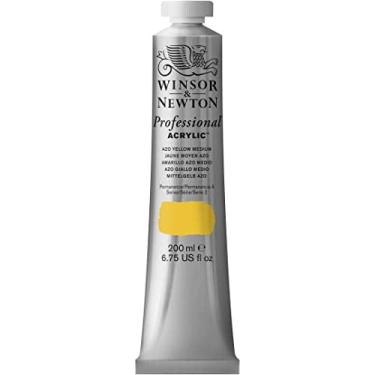 Imagem de Winsor & Newton Tinta acrílica profissional, tubo de 200 ml, amarelo azo médio