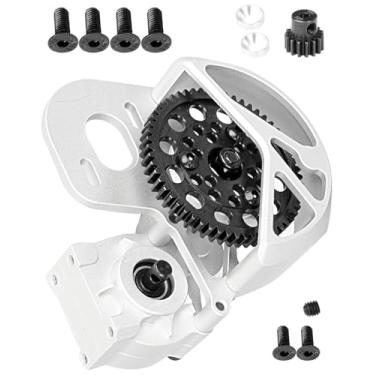 Imagem de RCMYou Transmission Gearbox Upgrades Part for 1/10 Axial SCX10, SCX10 II 90046,90047,AX10 RC Crawler Truck,Aluminum Center Transmission Gearbox Hops up,Silver