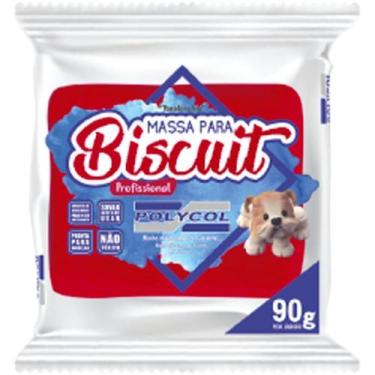 Imagem de Massa de Porcelana Fria Biscuit 90G Vermelho Intenso - Caixa com 12 Un