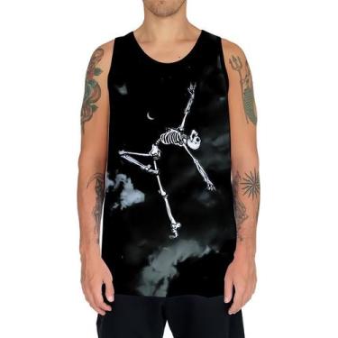 Imagem de Camiseta Regata Arte Tumblr Esqueletos Caveira Ossos Moda 2 - Enjoy Sh