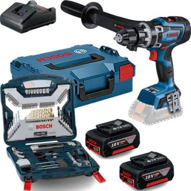 Imagem de Furadeira Impacto Bosch Gsb 18v 150c Kit 103 Peças 2 Bat 4a