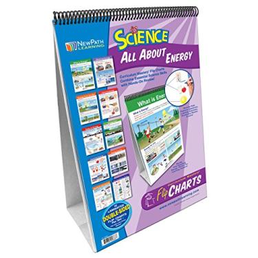 Imagem de Conjunto de gráfico flip all about Energy (graus 3 a 5) - 10 quadros laminados de escrita/limpeza, gráficos de dupla face montados no cavalete com guia de atividades