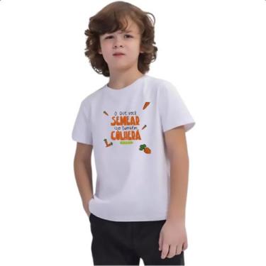 Imagem de Camiseta Infantil Religioso semear e colher - Alearts, 4