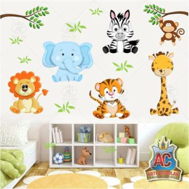 Imagem de Adesivo de Parede Infantil Safari - Arte de Colar