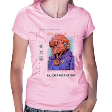 Imagem de Baby Look Metaverse Corporation - Foca na Moda, Rosa bebê, M