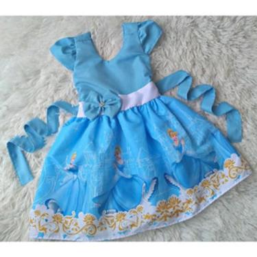 Imagem de Vestido Infantil Temático Simples Cinderela - act, G