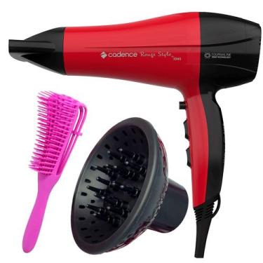Imagem de Secador De Cabelo Cadence Profissional 2200w Ions Ar Quente Frio Rougi