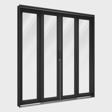 Imagem de Porta de Aço de Correr Central 4 Folhas 213x200cm Facilitá Lucasa