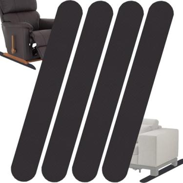 Imagem de TOPGOT 4 Peças De 30,7 Polegadas Almofadas Antiderrapantes Para Móveis Poltrona Reclinável, Pinças Móveis, Pisos Madeira E Outros Tipos Pisos, Poltronas Reclináveis, Sofá (4 - Preto)