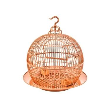 Imagem de Gaiola para Pássaros Esférico fênix pele de tigre pássaro peônia bandeja inferior gaiola de pássaro decoração gaiola ornamental pequeno papagaio gaiola de pássaro Gaiola para Pássaros de Estimação