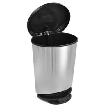 Imagem de Lixeira com pedal 10 lts labelinox - N.variedades, Preto