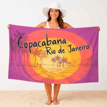 Imagem de Canga/Pareô Sublimado Copacabana 1,00x1,50m - Fera Print - Sublimatex