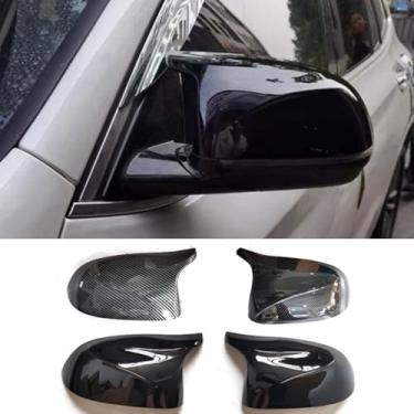 Imagem de Capa de proteção traseira para carro compatível com X3 X4 X5 X6 X7 G01 G02 G08 G05 G06 G07 2018+ Kit de carroceria de acabamento de capa de espelho lateral acessórios de carro (aparência de carbono)