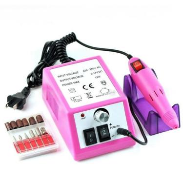 Imagem de Lixadeira Motor Brocas Bivolt Mercedes 2000 Rosa