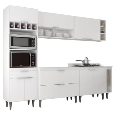 Imagem de Armário de Cozinha CP07 Para Pia 100cm Pérola Z34 Branco    - Mpozenato