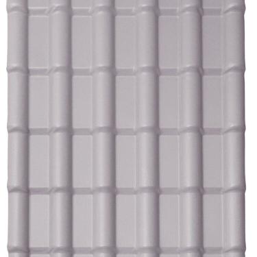 Imagem de Kit com 5 Telhas Pvc Colonial 2,42m X 0,88m X 1,7mm 6 Ondas Lux Telhas Cinza