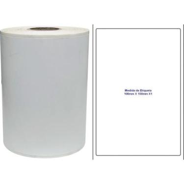 Imagem de Etiqueta Adesiva Térmica 100X150MM X 30M com 196 Etiquetas  Rolo - Fit