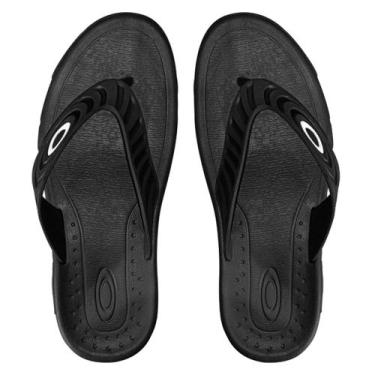 Imagem de Chinelo Oakley Crowd Black, 39, Preto
