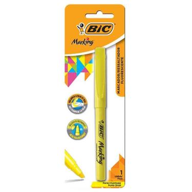 Imagem de Marca Texto Marking amarelo c/ 1 unid Bic