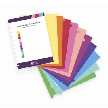 Imagem de Divisória grande 10 abas color code Caderno Inteligente